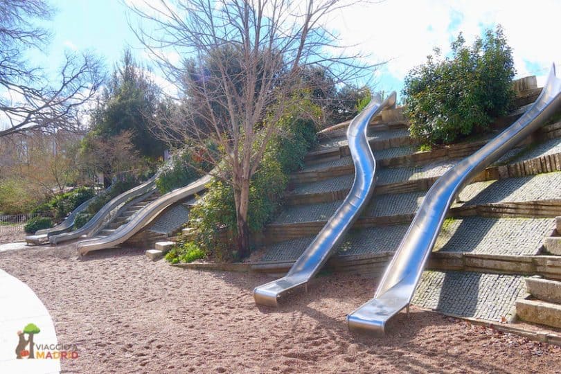 Parque Madrid Rio scivoli parco giochi